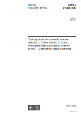 ISO/IEC 27701 : une norme poussée par la France